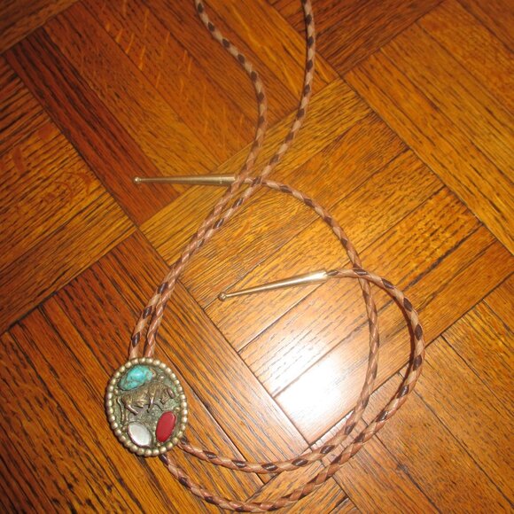 Sterling Silver Handcrafted Bolo Tie - Picture 3 of 3